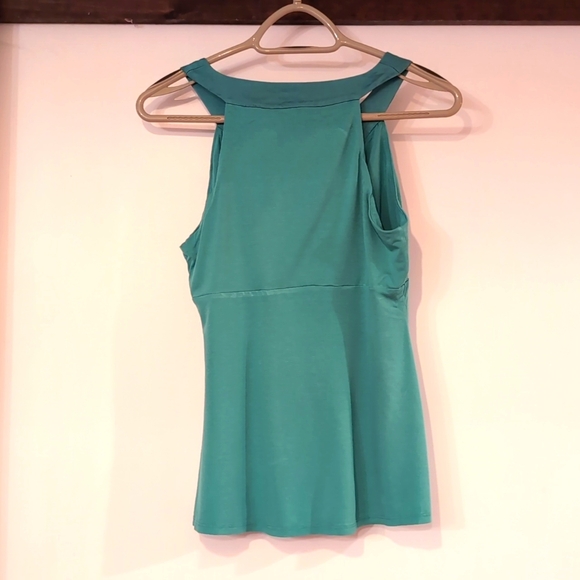 Bebe Vintage Y2k Turquoise halter top Size M Womens - Picture 2 of 4